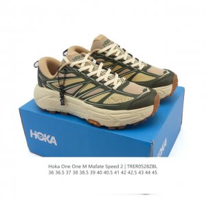 公司级 玛法特二代 Hoka One One Mafate Speed 2 Low 轻量低帮户外越野跑鞋 户外山脉越野轻量运动跑鞋 鞋面用轻的无缝架构 鞋带用了