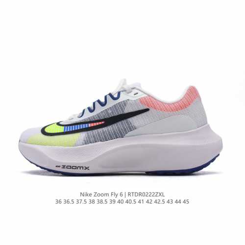 耐克 Nike Zoom Fly 5 运动鞋男女士公路跑鞋竞速跑步鞋厚底增高老爹鞋。采用耐用的设计，不仅可以部署在您最喜欢的比赛的起跑线上，还可以部署在征服后的