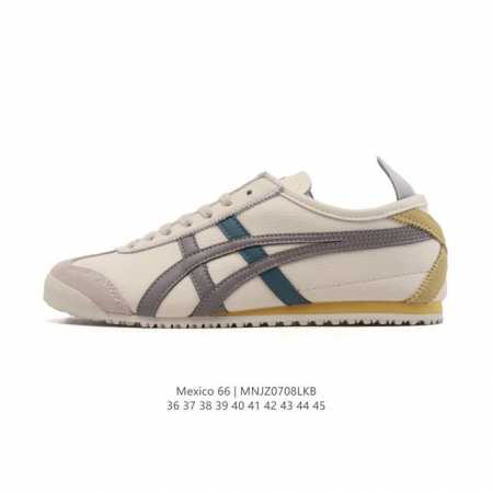 真标 Asics 亚瑟士 男女鞋 配足弓鞋垫 日产经典老牌-鬼塚虎 Onitsuka Tiger Mexico 66经典墨西哥系列复古经典百搭板鞋休闲运动鞋慢跑 - 点击图像关闭