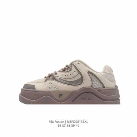 斐乐 女鞋 Fila Fusion 厚底增高百搭运动板鞋 意大利百年经典运动品牌，网红单品 小红书推荐爆款 Fila斐乐新款小白鞋斐乐潮牌文化街头风运动鞋，Fi - 点击图像关闭