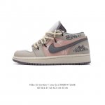 特价 耐克 乔丹air Jordan 1 Low Aj1 乔1 乔丹1代aj1 解构绑带 双鞋带 低帮复古文化休闲运动篮球鞋。该鞋款从 19 年元年款汲取设计灵