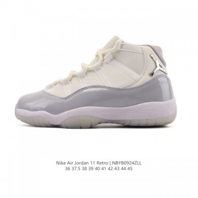 耐克乔丹11代 Nike Air Jordan 11 Retro 复刻男女同款运动鞋 Aj11代经典设计，深受球员与球迷喜爱。Jordan 乔丹 采用漆皮牛培革