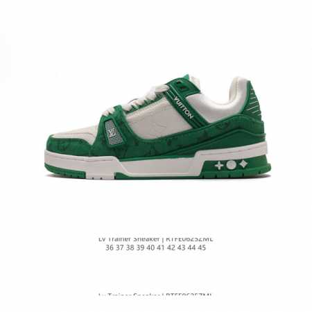 降价 公司级 路易威登 Louis Vuitton Lv路易威登板鞋 时尚运动鞋 潮厚底增高鞋 。舒适防滑底和百搭性霸屏整个时尚娱乐圈，细节调整完美主义！鞋面采 - 点击图像关闭