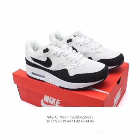 真标 耐克 Nike Air Max 1 男女子运动鞋 从法国建筑中汲取设计灵感，兼具运动风范和时尚格调，是此系列起初搭载 Air 的鞋款。疾速外观、经典缓震配 - 点击图像关闭