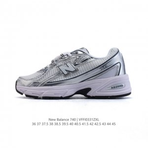 New Balance Mr740 Nb新百伦系列复古老爹风休闲运动慢跑鞋。采用轻质牛剖革拼接透气网眼衬垫织物鞋面材质 T-Beam大底提供足步弓支撑 保持步态