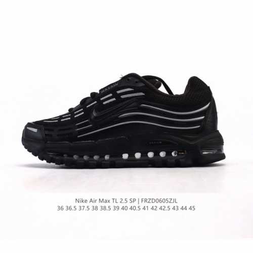 公司级 Nike耐克男女鞋 Cdg X Nike Air Max Tl 2.5 联名款复古风气垫跑鞋 缓震运动鞋 侃爷亲穿同款！鞋身自带大量 3M 反光细节，光