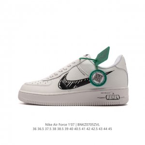 附赠送logo清洁刷 AF1耐克 Nike Air Force 1 ‘07 Low 空军一号厚底增高百搭休闲运动板鞋 原楦头原纸板 打造纯正空军版型，专注外贸渠