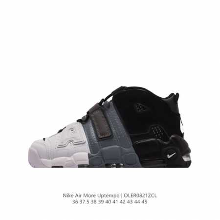 耐克 Nike Air More Uptempo '96 皮蓬全掌气垫男女子运动鞋厚底增高缓震慢跑鞋。续写 20 世纪 80 年代和 90 年代篮球运动飞速发展 - 点击图像关闭