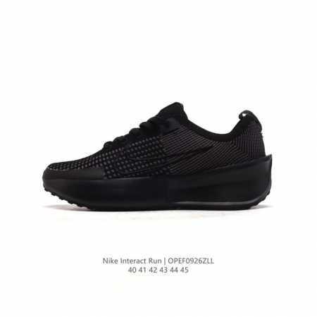 真标耐克 Nike Interact Run 马拉松 轻量休闲运动慢跑鞋 厚底增高老爹鞋 男士运动鞋。兼顾了柔软、回弹、轻质、耐久四大特性。鞋子软弹轻质且贴合脚 - 点击图像关闭