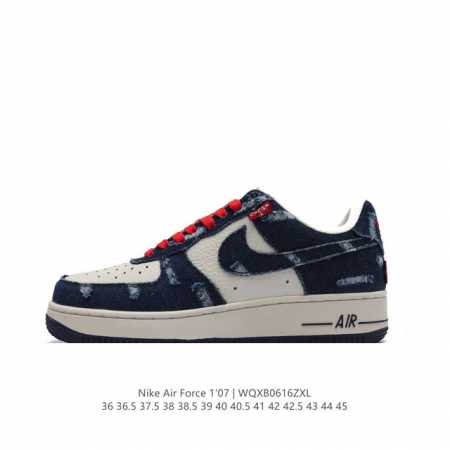 头层皮 耐克 Nike Air Force 1 '07 Low 空军一号含气垫 低帮百搭厚底增高休闲运动板鞋。柔软、弹性十足的缓震性能和出色的中底设计，横跨复古 - 点击图像关闭