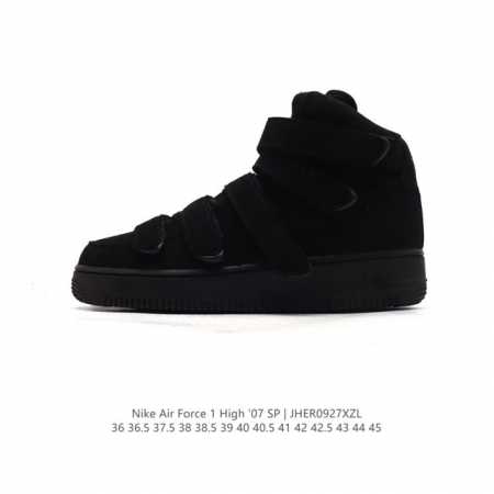 公司级 耐克 Nike Air Force 1 ‘07 High 空军一号 Af1 高帮魔术贴 百搭休闲运动板鞋时尚男女鞋。柔软、弹性十足的缓震性能和出色的中底 - 点击图像关闭