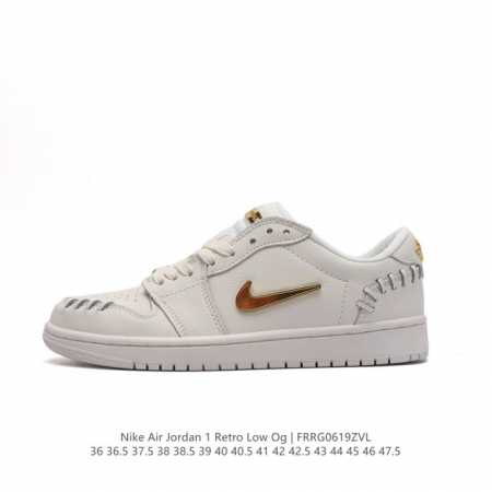 耐克 乔丹air Jordan 1 Low Aj1 乔1 乔丹1代aj1 低帮复古文化休闲运动篮球鞋。该鞋款从 1985 年元年款汲取设计灵感，焕新演绎简约经典 - 点击图像关闭