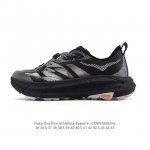 新品公司级 Hoka X Satisfy Mafate Speed 4 Lite Stsfy联名系列全新配色 飞速马法特运动鞋 越野跑鞋。Hoka One On