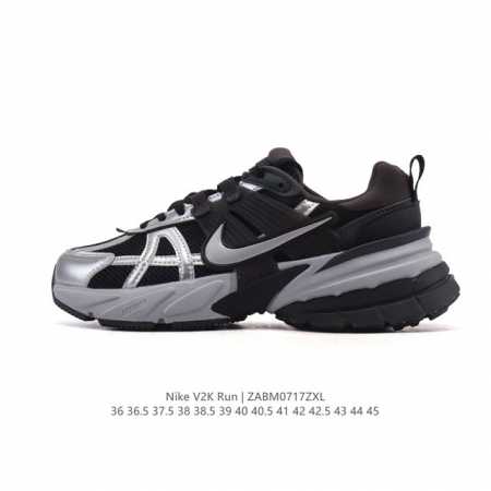公司级 Nike 耐克 V2K Run 减震防滑 复古低帮运动跑步鞋 超火复古跑鞋，采用太空革组合呼吸网眼布鞋面材质，搭载正确4层组合底模，嵌入Tpu加固稳定模 - 点击图像关闭