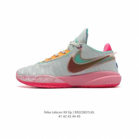 Nike 耐克 官方lebron Xx 詹姆斯20 实战运动篮球鞋秋冬新款缓震透气防滑 男士慢跑鞋。整体以紫色为主调，一看就是“猛男必备”！鞋身采用织物网面打造 - 点击图像关闭