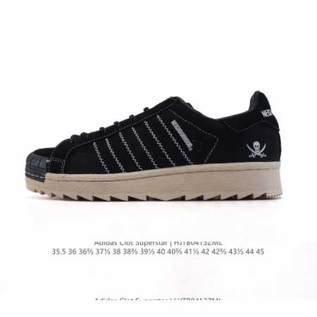 公司级 阿迪达斯 Adidas X Clot联名黑呼吸贝壳头板鞋骷颅头陈冠希复古休闲运动男女鞋Ie8879三叶草 Pns Superstar贝壳头系列低帮经典百 - 点击图像关闭