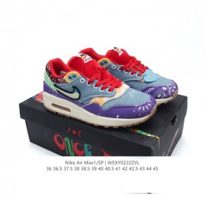 公司级 耐克 Concepts X Nike Air Max 1 Sp Mellow 复古 腰果花 低帮 气垫 休闲跑步鞋 男女子同款运动鞋，气垫百搭跑步鞋。融