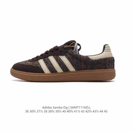 阿迪达斯 德训鞋 Adidas Originals Samba Og Shoes 经典运动鞋小白鞋 T头鞋 男女板鞋 彰显休闲摩登风情的时尚经典鞋。它诞生于50 - 点击图像关闭