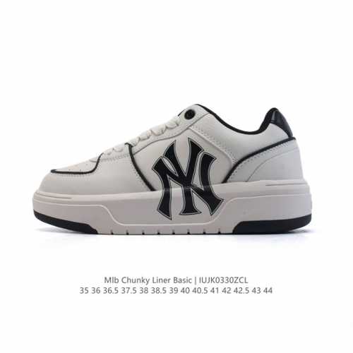 Mlb Chunky Liner Basic 人气单品学长鞋系列新款 轻量增高厚底百搭休闲运动板鞋 男女轻便胶鞋 高级街头休閒品牌鞋。Mlb Chunky Li