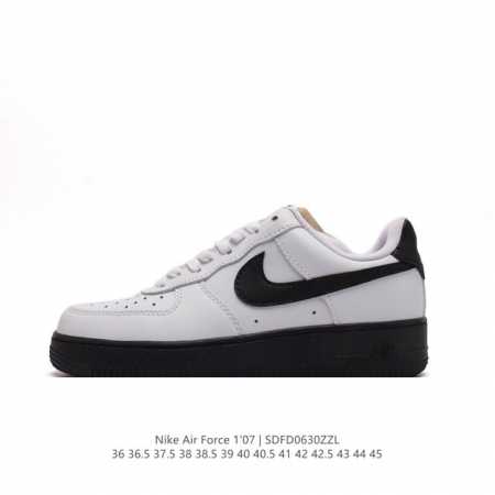 耐克 Nike Air Force 1 '07 Low 空军一号含气垫 低帮百搭厚底增高休闲运动板鞋。柔软、弹性十足的缓震性能和出色的中底设计，横跨复古与现代的 - 点击图像关闭