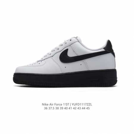 耐克 Nike Air Force 1 '07 Low 空军一号含气垫 低帮百搭厚底增高休闲运动板鞋。柔软、弹性十足的缓震性能和出色的中底设计，横跨复古与现代的 - 点击图像关闭