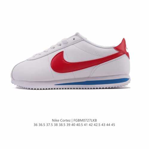 Nike Classic Cortez Nylon 耐克阿甘鞋 超大鞋舌 男女子运动鞋，秉承元年款经典风格，糅合防水鞋面设计，令双足保持干爽舒适。防水锦纶鞋面强