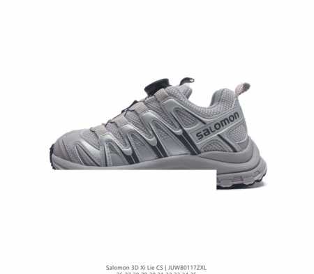 童鞋 萨洛蒙 Salomon 3D Xilie 儿童运动鞋 缓冲轻量 缓震回弹运动鞋男女童跑鞋中童大童跑鞋 厚底增高老爹鞋一脚蹬慢跑鞋 Salomon 是一个法 - 点击图像关闭