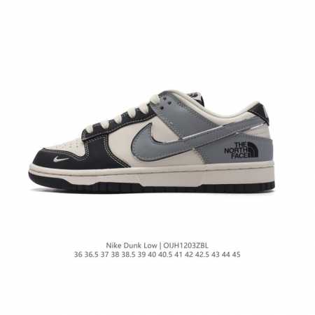 公司级 头层皮 耐克 Nike Dunk Low 运动鞋复古板鞋 北脸 北面联名 作为 80 年代经典篮球鞋款，起初专为硬木球场打造，后来成为席卷街头的时尚标杆 - 点击图像关闭