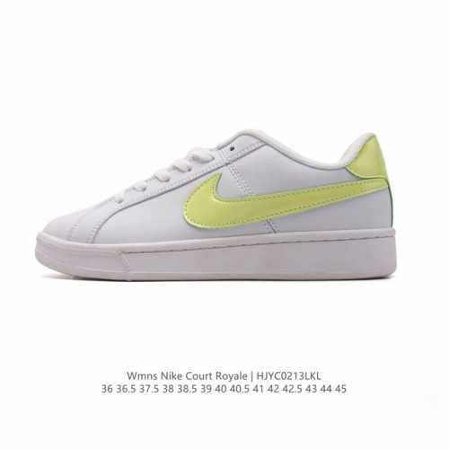 耐克 Nike 男女鞋秋冬季Court Royale Ac运动鞋休闲鞋板鞋 百搭小白鞋，焕新演绎元年款设计，塑就复古网球风范。鞋款承袭简洁线条、经典系带系统和醒