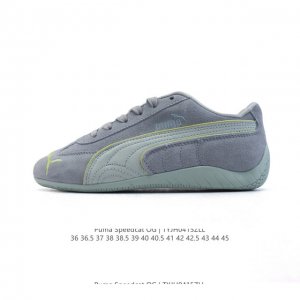 puma Speedca Og 彪马极速赛车系列低帮德训风拼接复古百搭休闲运动赛车鞋 鞋款从80、90年代赛车手所穿的防火赛车鞋为原型，鞋身线条模仿了赛车的流线