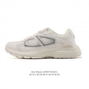 公司级 Dior 迪奥 高奢品牌 彰显高级气质 Dior 运动鞋低帮系列复古休闲鞋时尚慢跑鞋厚底老爹鞋圆头系带 运动跑鞋 生活休闲鞋 男款 时髦单品 时尚百搭