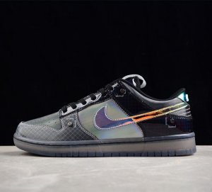Nk Dunk Low Hyperflat 黑灰黄镭射渐变 Sb低帮休闲板鞋 Fv3617-001 尺码 36 36 5 37 5 38 38 5 39 40