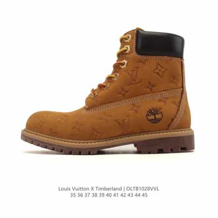 公司级 Timberland添柏岚靴子天伯伦高帮马丁靴 路易威登联名 Lv路易威登 X Trainer Sneaker Low 休闲运动文化百搭板鞋 路易威登中 - 点击图像关闭