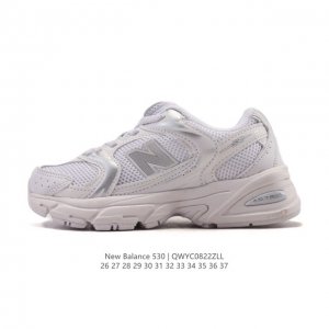 童鞋 新百伦 Nb530 New Balance 530 复跑古鞋 儿童厚底增高老爹鞋 缓震运动慢跑鞋。Nb530这鞋双确实是Nb家经复典古款式之一，以全科新技