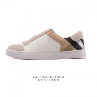 公司级 巴宝莉新款板鞋 Burberry Vintage 经典时尚 百搭 休闲运动鞋 8024149 市场独家高端无胶工艺 全新亮相 可对比正品鞋面 无胶走线