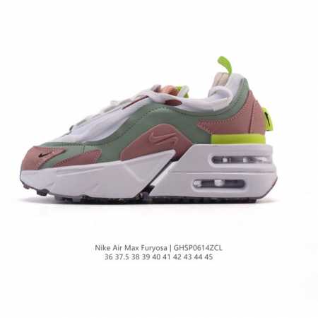 耐克 Nike Air Max Furyosa 男女子运动鞋气垫 厚底增高板鞋。采用灵感源自 90 年代疾速跑鞋的前卫外观，以新颖巧思大胆演绎时尚风范与舒适性能 - 点击图像关闭