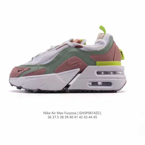 耐克 Nike Air Max Furyosa 男女子运动鞋气垫 厚底增高板鞋。采用灵感源自 90 年代疾速跑鞋的前卫外观，以新颖巧思大胆演绎时尚风范与舒适性能