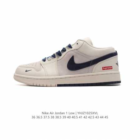 公司级 耐克 乔丹Air Jordan 1 Low AJ1 乔1 乔丹1代aj1 低帮复古文化休闲运动篮球鞋。从1985 年面世的元年款汲取设计灵感，采用简洁大 - 点击图像关闭