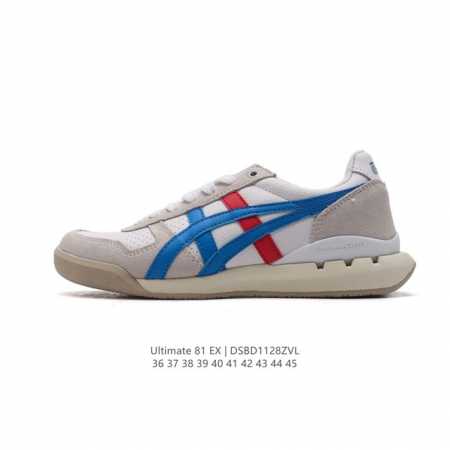 公司级 Onitsuka Tiger 鬼塚虎 Ultimate 81 男女士休闲运动板鞋，这款ultimate 81 男女同款复古休闲鞋是鬼冢虎的代表性入门级跑 - 点击图像关闭