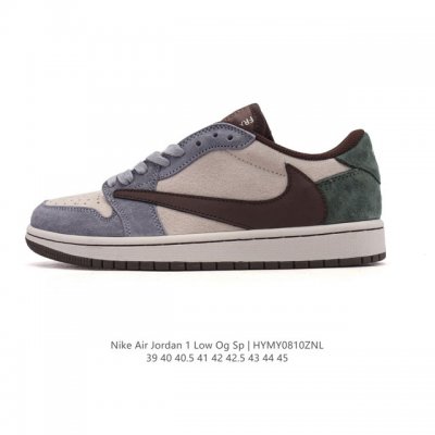 公司级 真标 耐克 Nike Air Jordan 1 Low Og Sp Military Blue Aj1乔1倒勾 2025年新款 蛇年新款 低帮篮球鞋 A