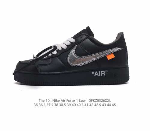 头层皮 带气垫 耐克nike Air Force 1 Low 空军一号低帮休闲板鞋 打造纯正空军版型#专注外贸渠道 全掌内置蜂窝气垫 #原盒配件 原厂中底钢印