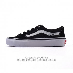 万斯 Vans Sk8-Low 经典款 小红书爆款低帮休闲帆布拼接硫化板鞋 工艺：硫化1:1 重量1:1、真标、原钢印、材质标、鞋型标、合格证 尺码：35 36