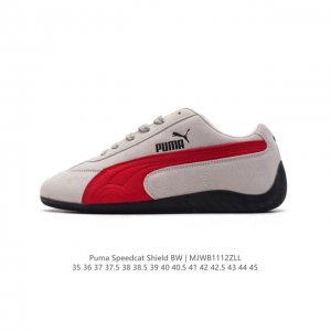 彪马 Puma Speedcat Shield Sd 驾驶鞋低帮防滑运动鞋男女鞋赛车鞋休闲训练鞋舒适 反毛皮减震防滑耐磨透气轻便 低帮 休闲跑步鞋#彪马puma