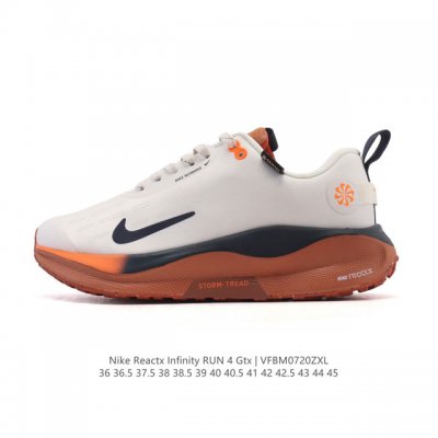 耐克 Nike Infinity Run 4 Gore-Tex 男女子防水公路跑步鞋 厚底增高百搭老爹运动鞋。Nike Reactx 泡绵提供高出 Nike R