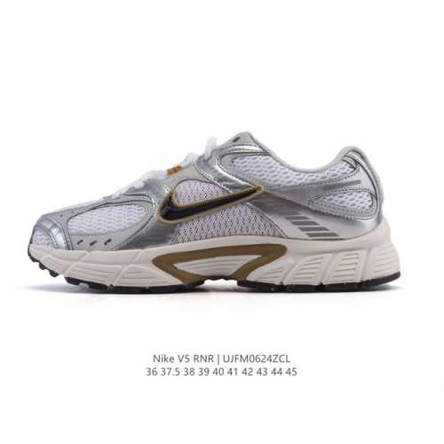 耐克 Nike 2025年新款 Nike V5 Rnr 轻量缓震支撑休闲鞋 舒适防滑耐磨低帮复刻运动鞋 厚底增高老爹鞋 Hj5228-003经典设计与现代工艺完