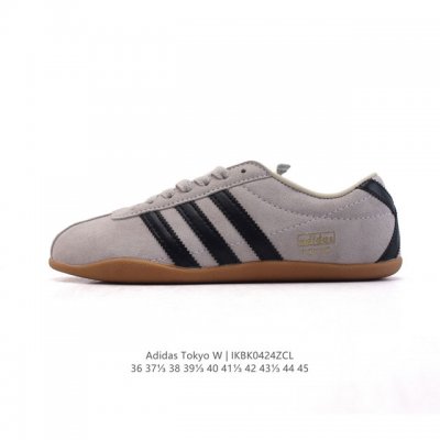 新品 阿迪达斯 Adidas Originals Tokyo 经典舒适 防滑耐磨 低帮 板鞋 男女同款 蓝色一双封神｜复古薄底鞋美到犯规啦薄底鞋是今年的流行趋势