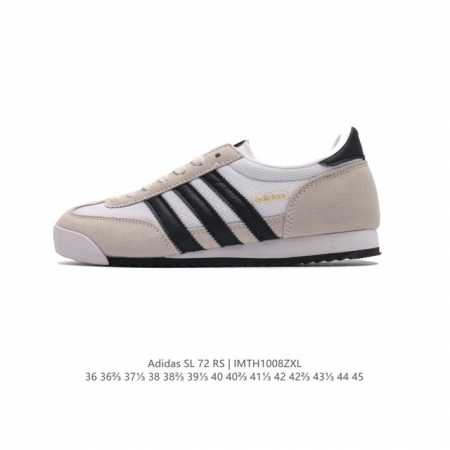 阿迪达斯adidas Sl 72 Shoes 经典复古薄底运动鞋 T头鞋 三叶草复古休闲跑步鞋休闲运动鞋 这款经典运动鞋携复古型格，来访你的活力日常 采用舒爽帆 - 点击图像关闭