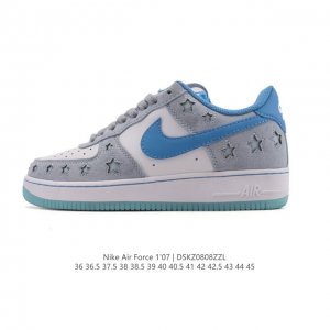耐克 Nike Air Force 1 '07 Low 空军一号 小白鞋 含气垫 Gucci 联名低帮百搭厚底增高休闲运动板鞋。柔软、弹性十足的缓震性能和出色的
