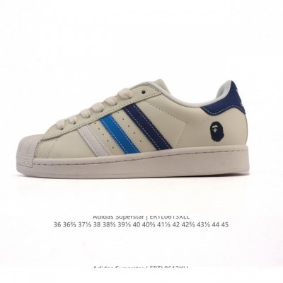 公司级 真标 阿迪达斯 Adidas Superstar 2025年新款鞋子 蛇年新款经典贝壳头系列 新款休闲板鞋潮流男女士运动鞋。鞋面柔软皮革拼接材质 标志性
