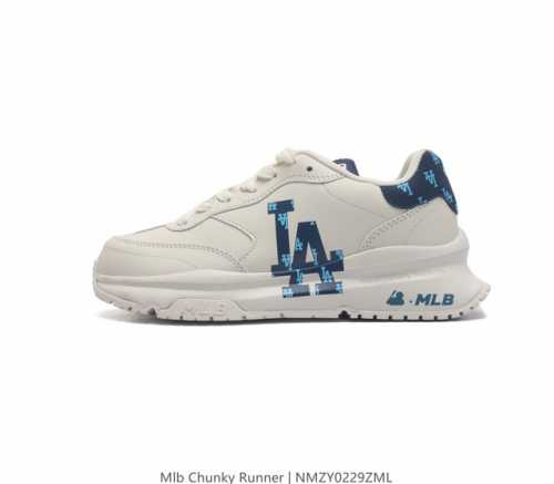 全新2023新款 Ny美国榄球洋基队new York Yankees X Mlb Chunky Runner Liner 莱纳系列低帮厚底老爹风透气舒适皮面休闲